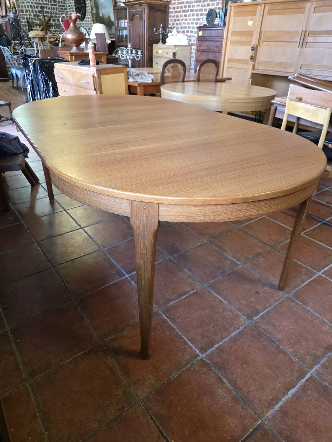 Scandinavian extendable teak table from the 1960s.