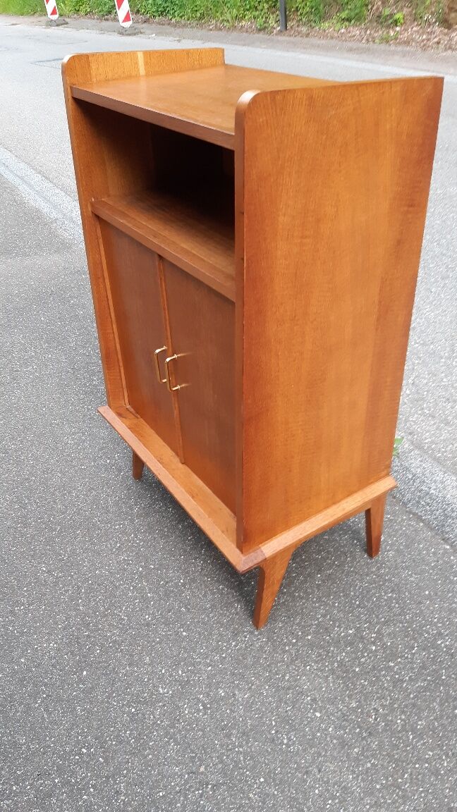 Golden oak bookcase 1950