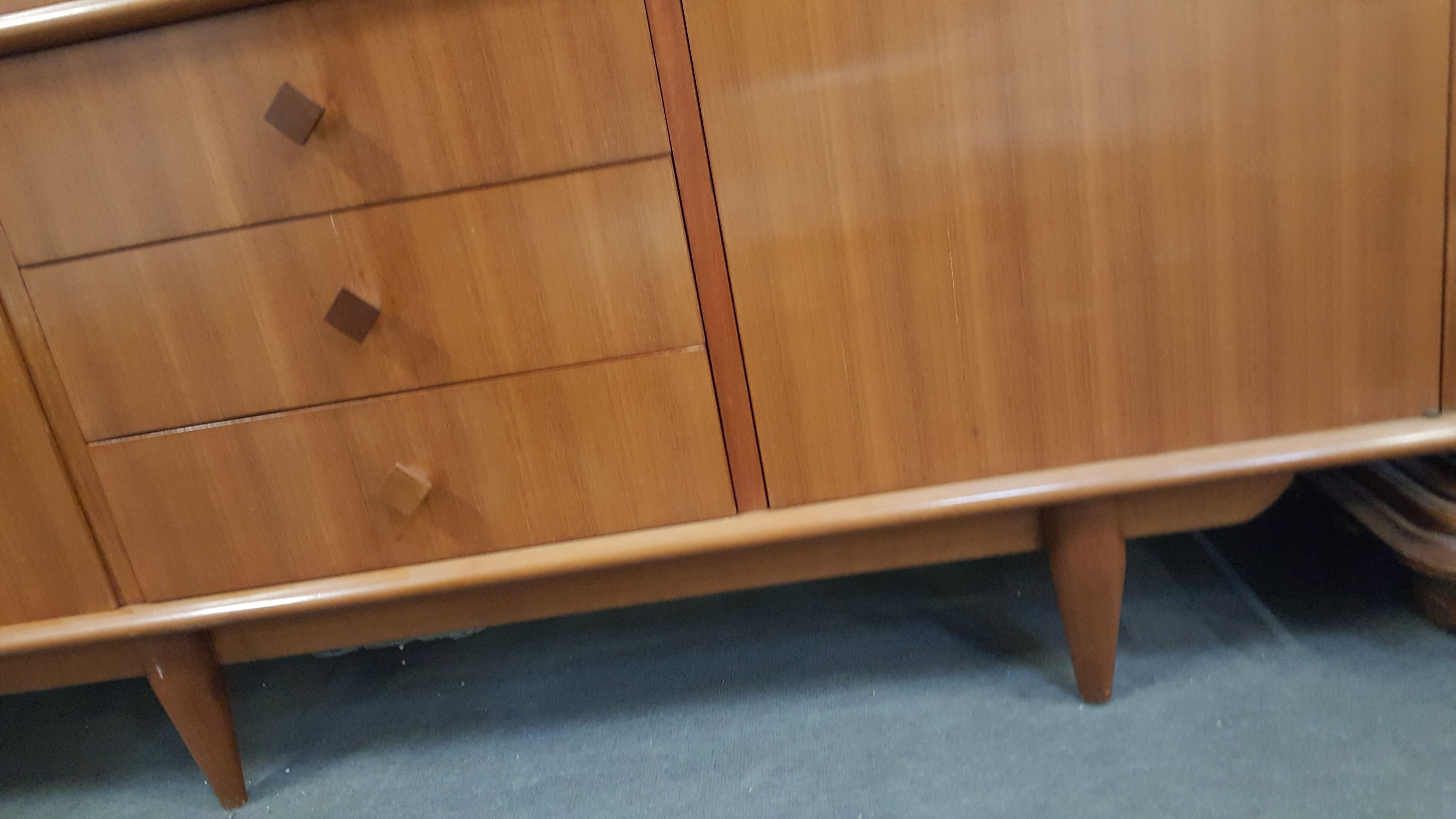 Libary by Gaston Poisson around 1950 teak