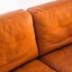 Three-seater sofa in cognac-colored leather produced by De Sede. Model DS-17/123, Switzerland, 2000s