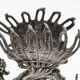 Fruit knife stand, Art Nouveau, silver-plated brass, Fraget, Poland, 19th century