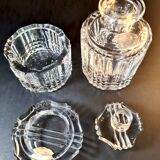 Crystal carafe and ice bucket from Val Saint Lambert – Elegance for the bar.