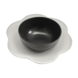 Assiette "fleur" et son bol "japonisant"
