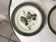 Trio of dessert plates in slurry XIXth