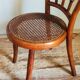 Children's chair in curved round wood old year