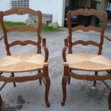 Paire de fauteuils de style Louis XV