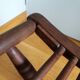 Folding wooden stool