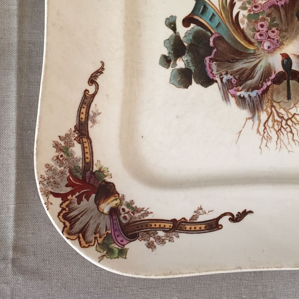 Presentation plate square iron earth