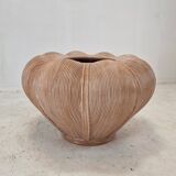 Large Bamboo and Rattan Flowerpot or Planter, France 1970's