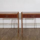 Pair of vintage Scandinavian teak bedside tables