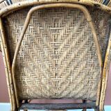 Vintage rattan armchair