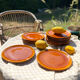 Set of 12 ancient stoneware plates Mourre-Milon, Dieulefit