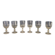 Antique stemmed crystal glasses