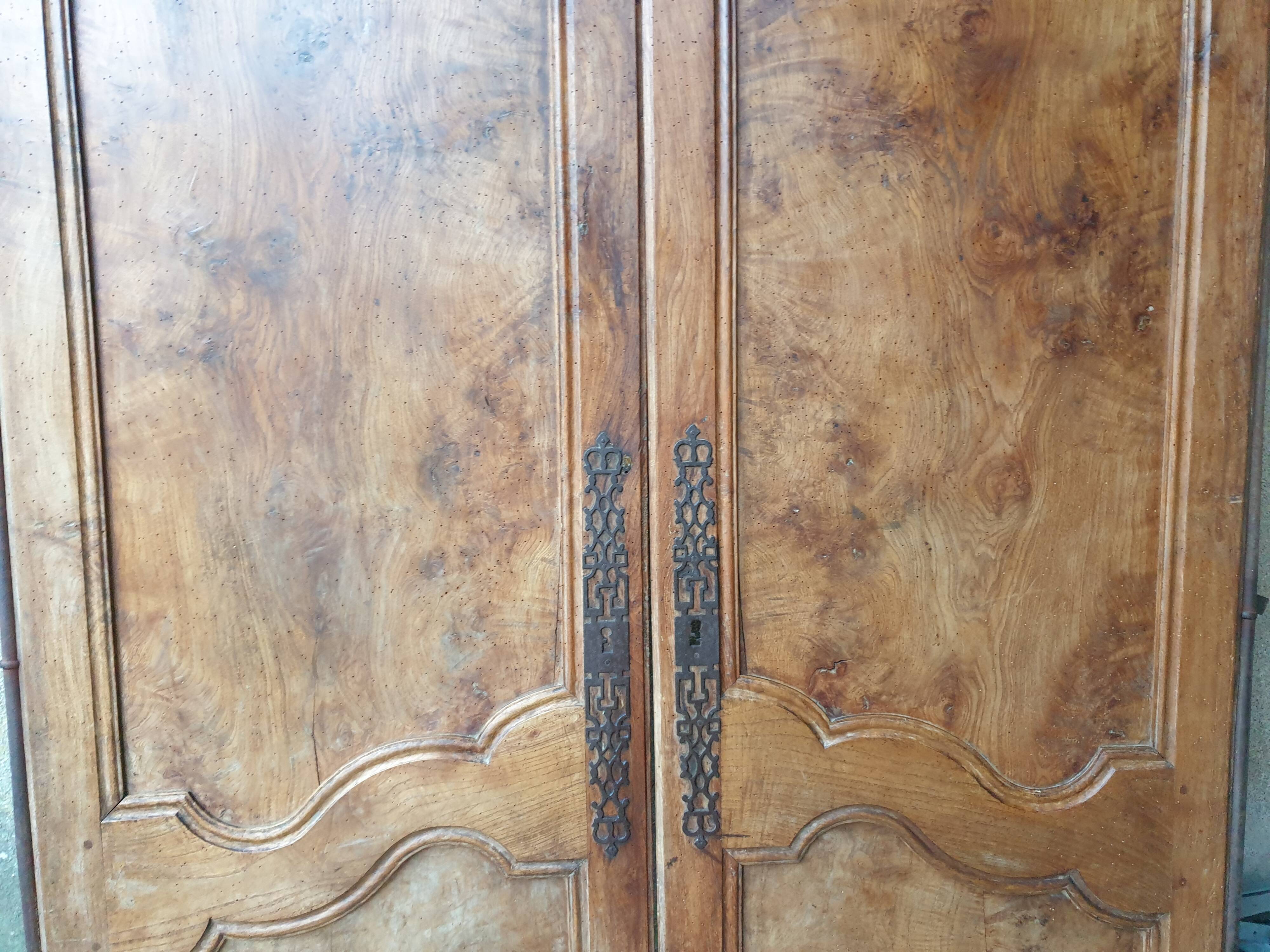 Double antique closet doors