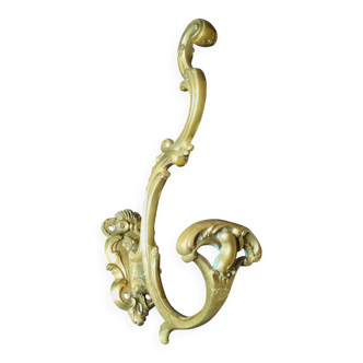 Patère ancienne en bronze style Rocaille