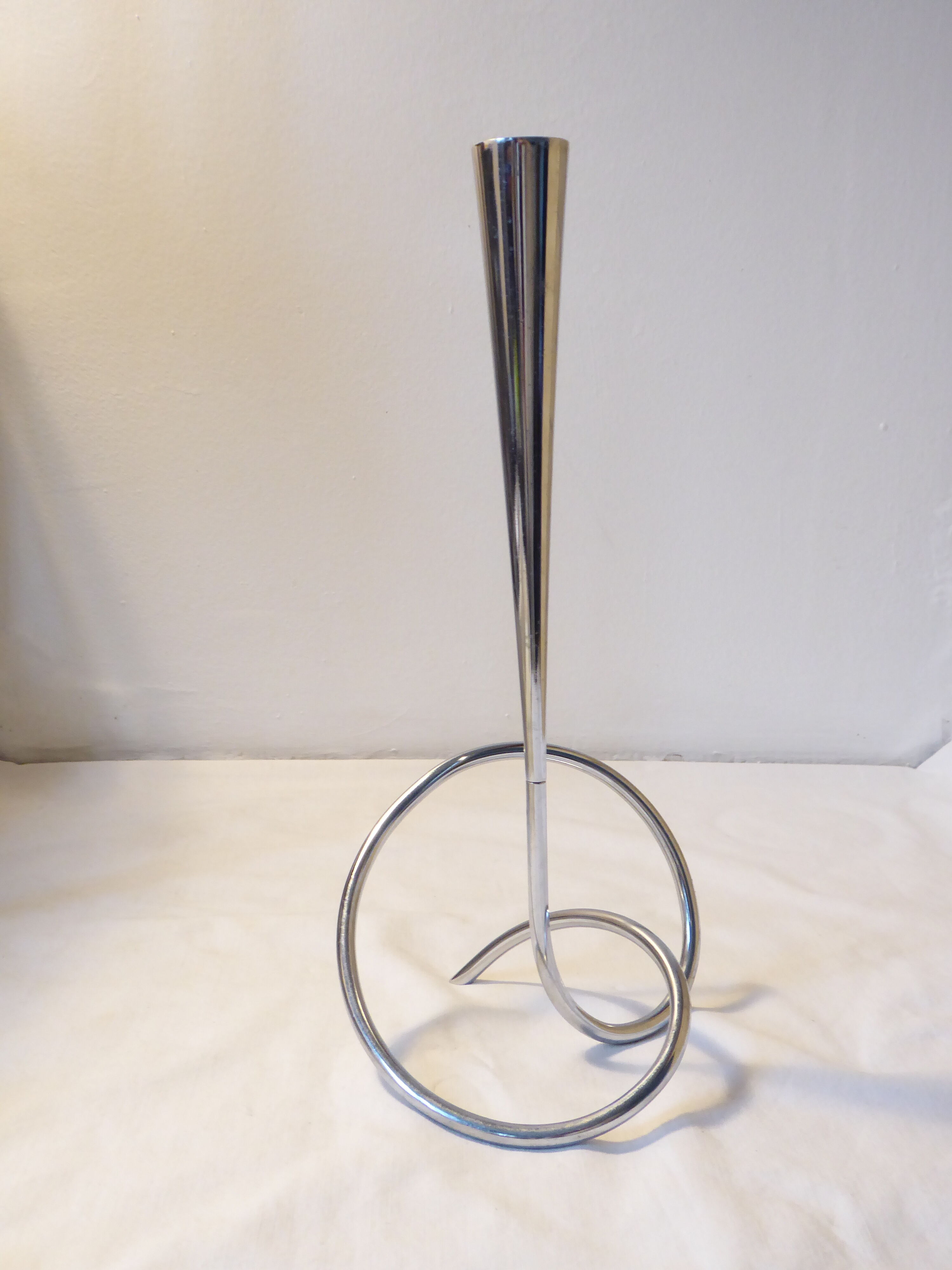 Soliflore vase in chrome metal Black + Blum