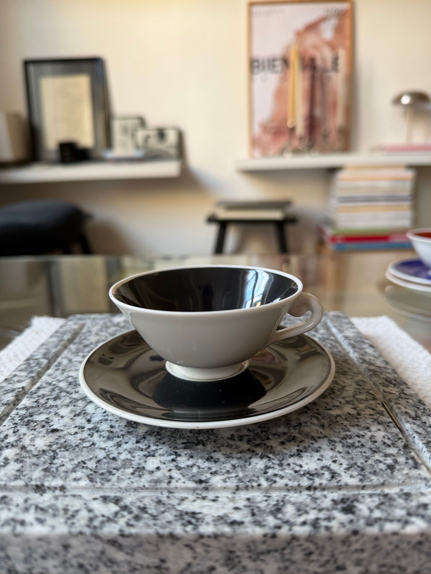 Limoges porcelain coffee cup set