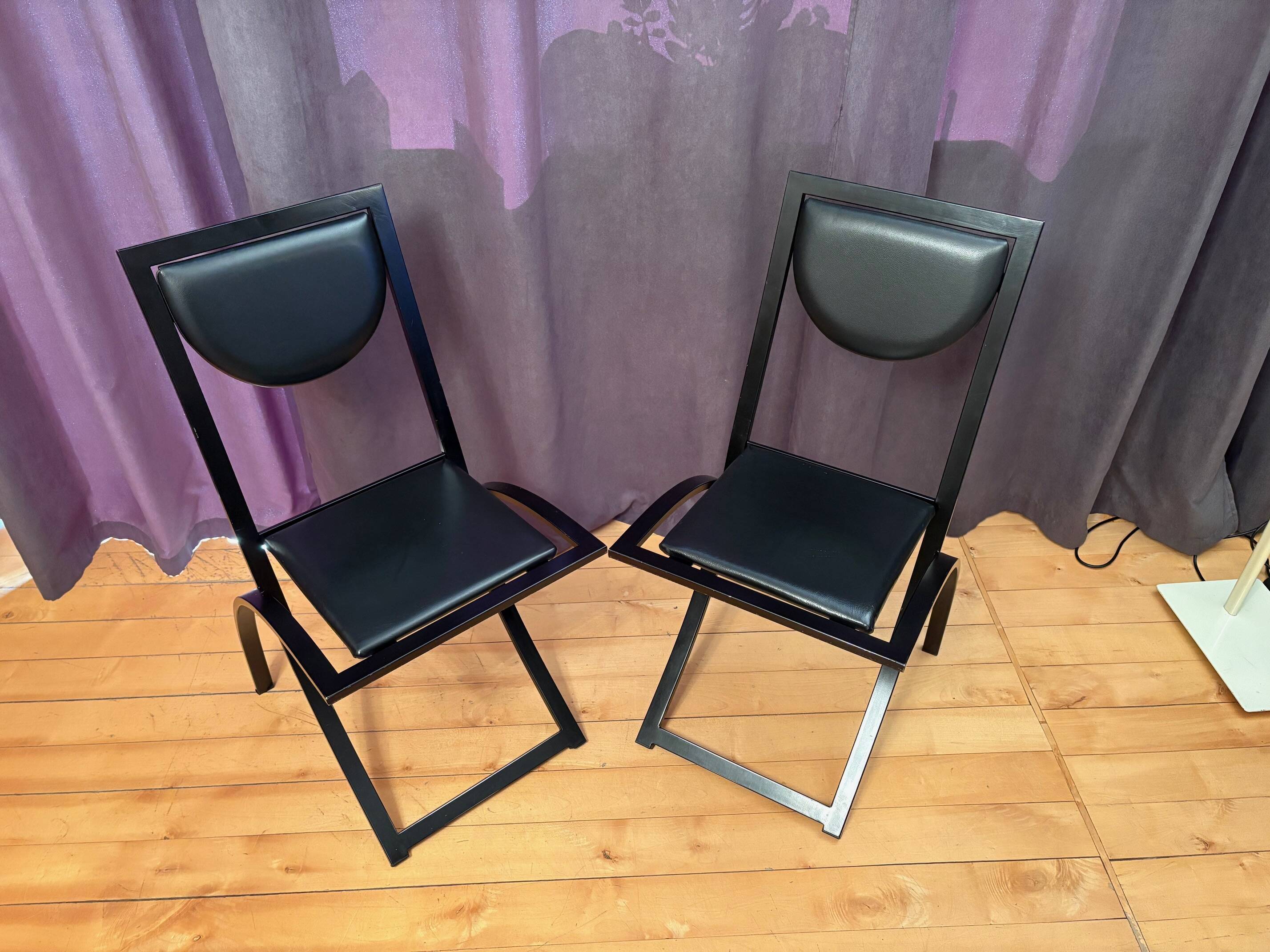 Pair of Sinus chairs designed by Karl Friedrich Förster, KFF, Germany, 1980
