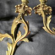 Set of 4 wall sconces in gilded bronze – Louis XV style – 20th century