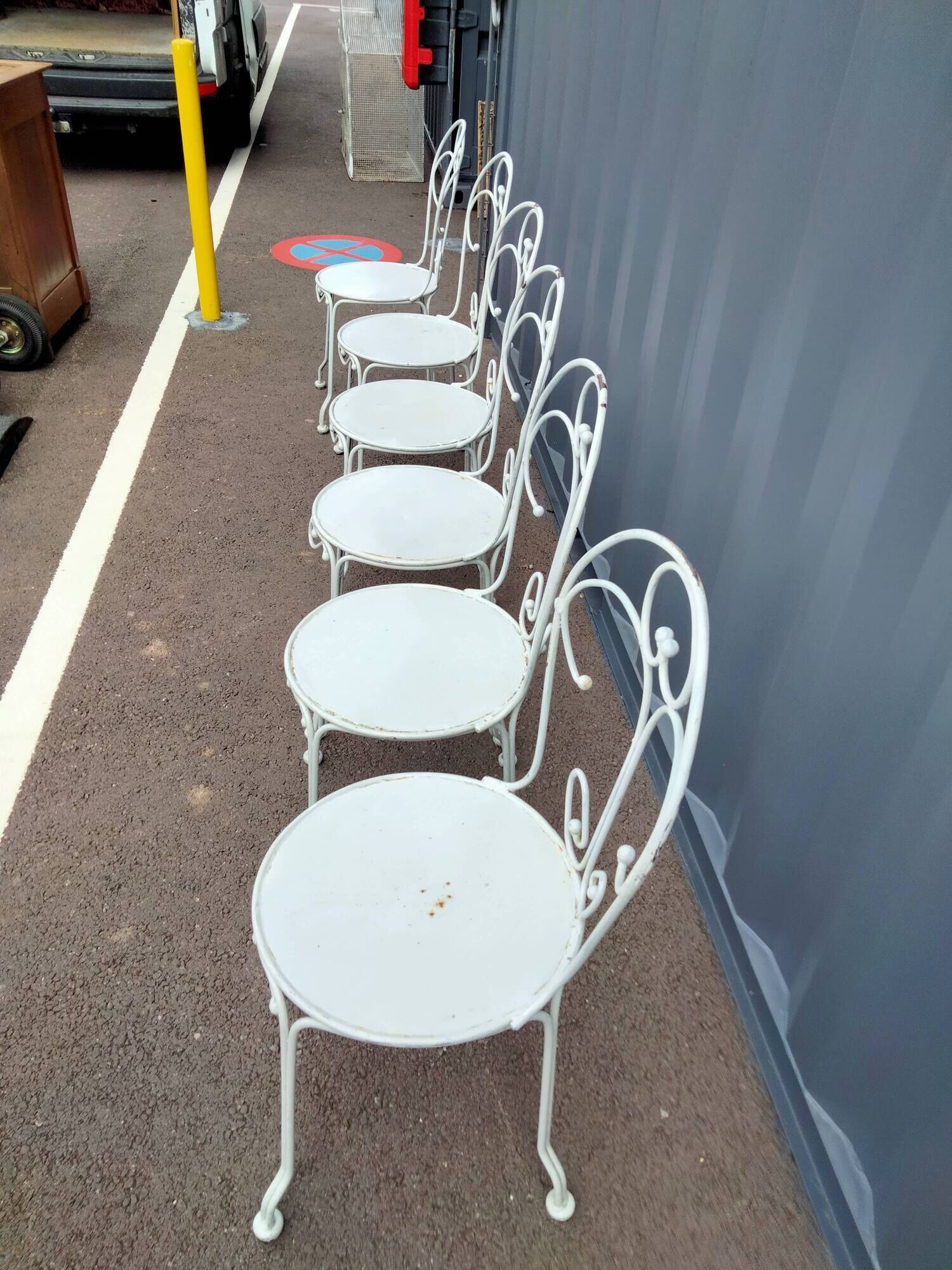 Garden furniture in old iron 6 places