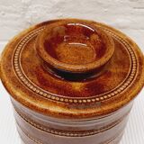 Glazed stoneware water dish