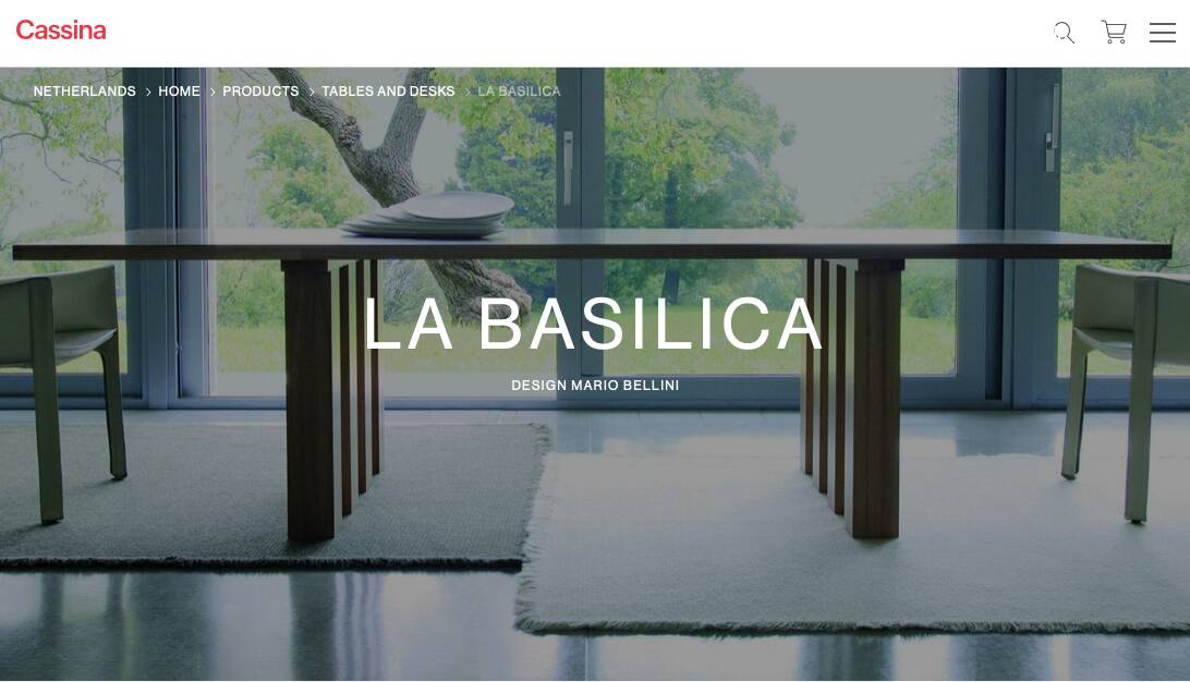 Mario Bellini LA BASILIQUE pour CASSINA