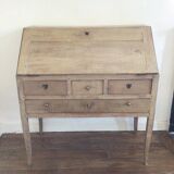 Office XIXth pickled oak