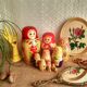 Set of 12 Russian nesting dolls - vintage