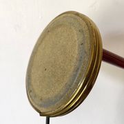 Articulated desk lamp, 1960s, burgundy and gold