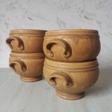 Vintage eared sandstone bowls