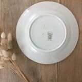 Lot 6 mismatched iron earth dessert plates