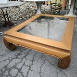 Large coffee table called Opium 1980 in teak