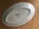 Plat oval grès faïence Saint Amand décor floral Sologne