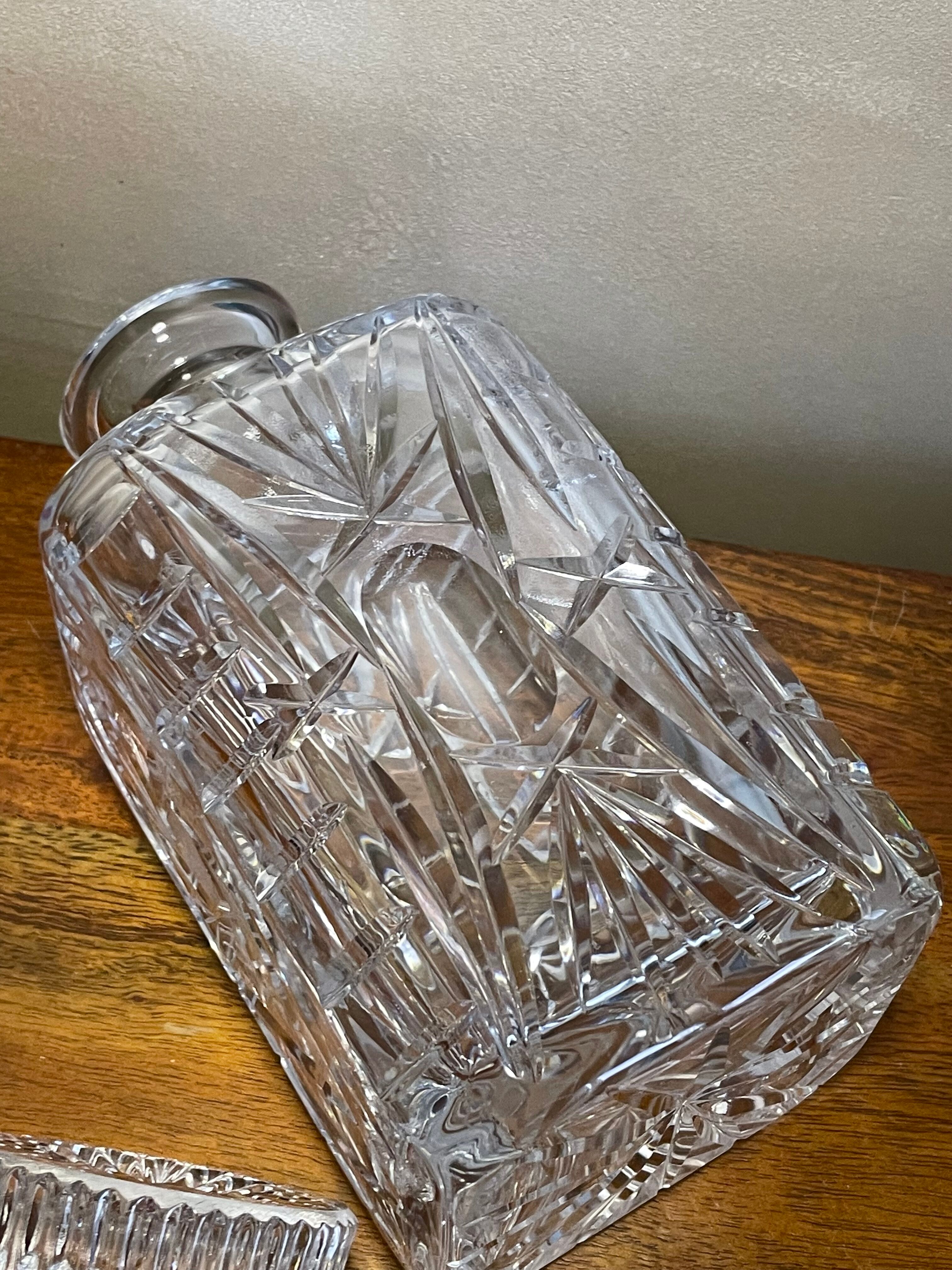 Carbed glass decanter