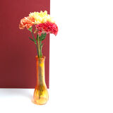 Praticality orange glass vase / made in France / 60s