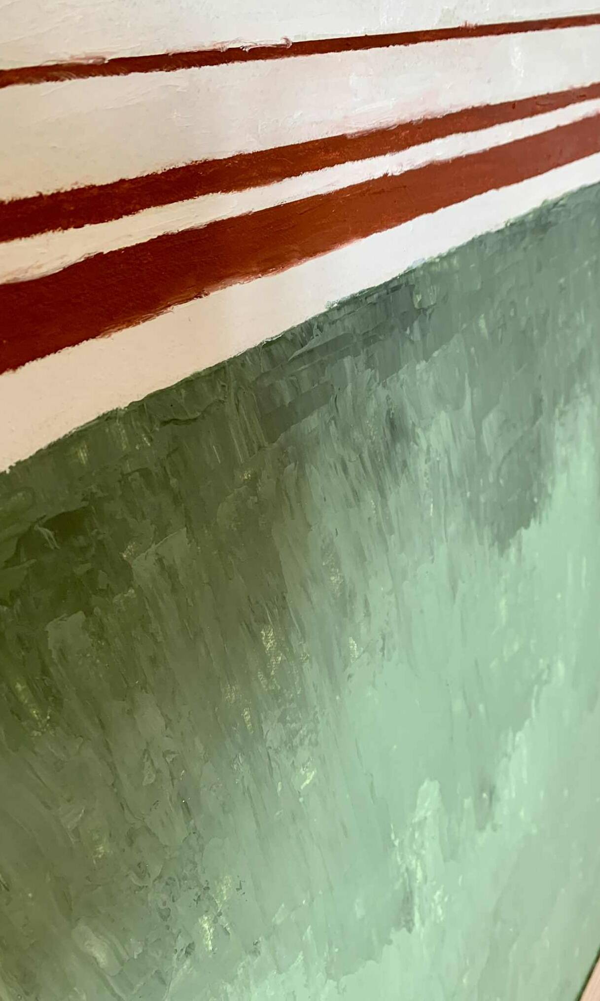 Abstract painting between two worlds