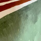 Abstract painting between two worlds