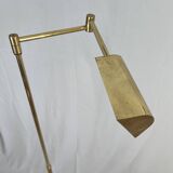 Floor lamp/reading lamp in gilded brass
