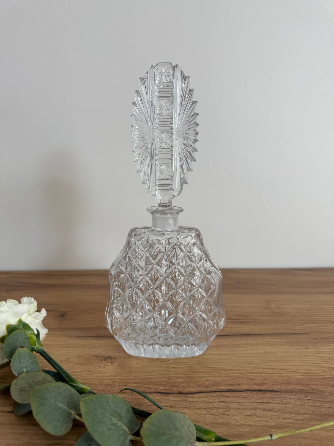 Antique crystal carafe