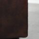 Dark brown cow leather vintage 2-seater Chesterfield sofa in English style