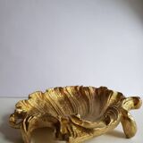 Shell shaped gilded bronze trinket tray small bowl