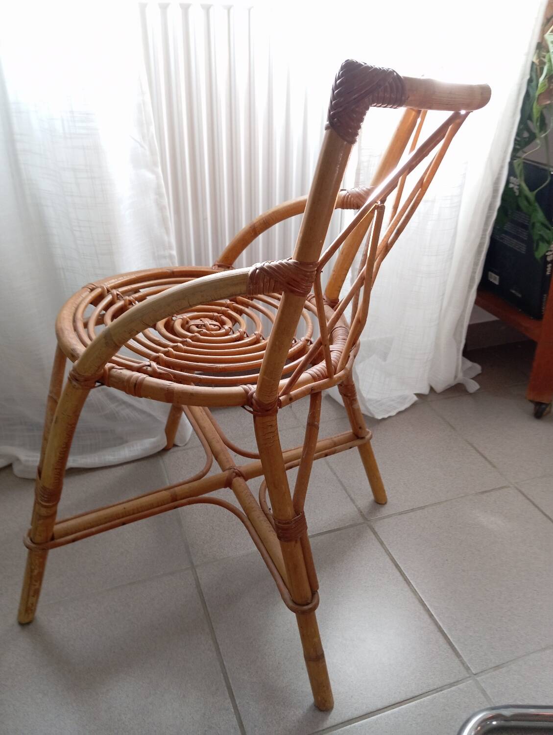 Vintage bamboo chair
