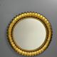 Midcentury bohemian Hollywood Regency Spanish gilt metal sun mirror, 1960s