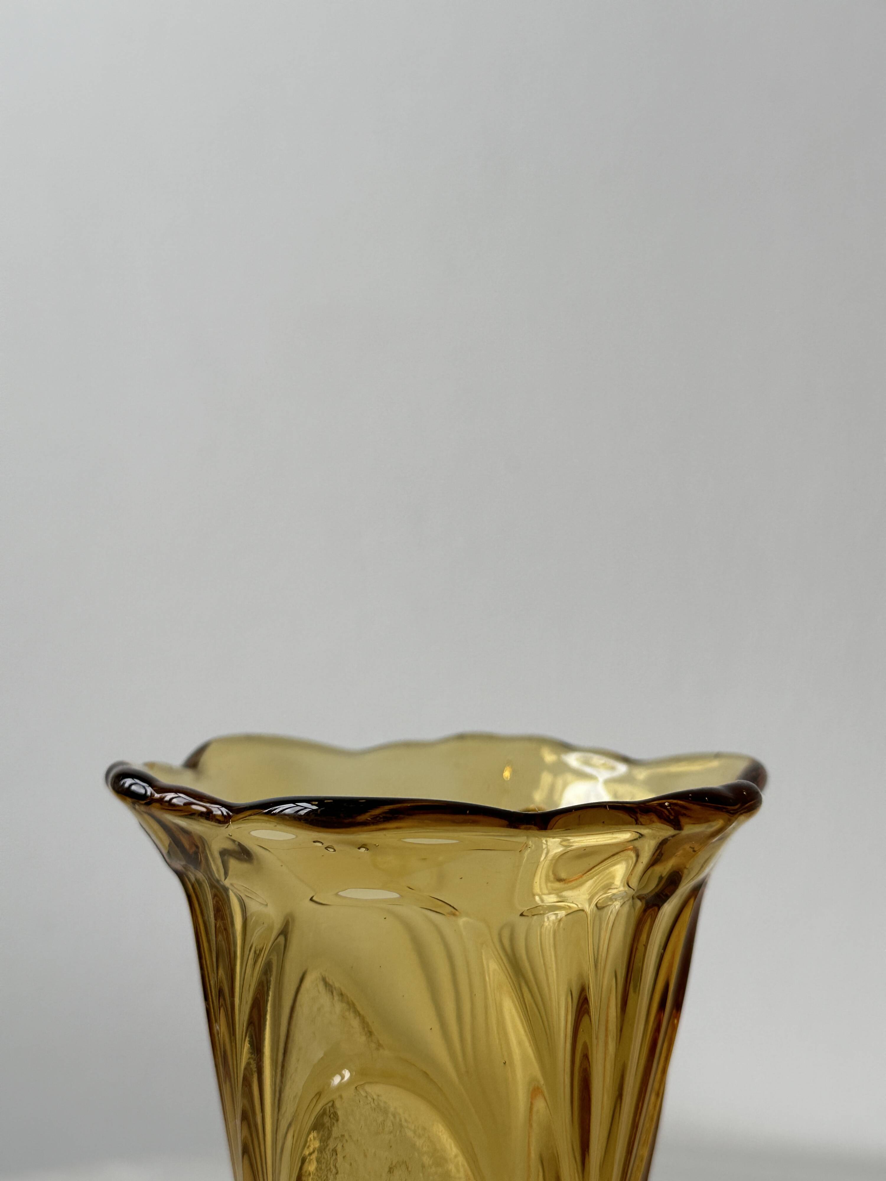 Art Deco amber vase