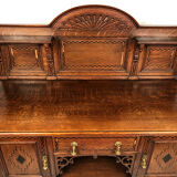 English Renaissance style oak cabinet