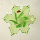 Vase Sommerso Floral Murano 1970 Italie