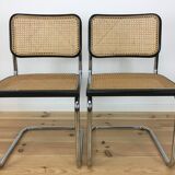 4 chairs Cesca B32 by Marcel Breuer