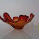Sommerso Murano Glass Bowl, Italy, 1960s