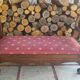 Empire style curved bench