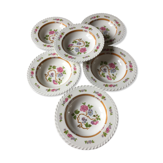 Vintage hollow plates in land of fire spanish manufacture pontesa